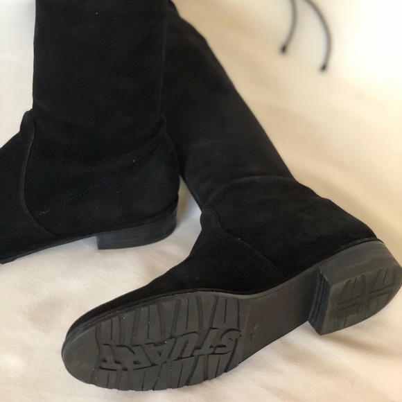 Stuart Weitzman The Lowland Boots (Black Suede) - Picture 6 of 6